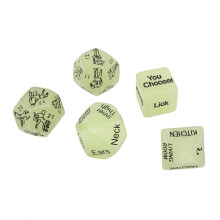 Intimate Fun with 5pcs Luminous Position Dice for Lovers - Great Gift
