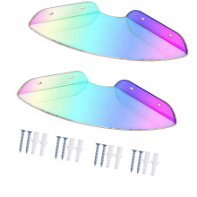 2 Stück starke Wandhalterungen aus Acryl, schwimmendes Regal-L