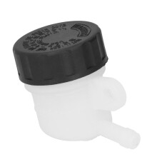 Universal Motorcycle Rear Brake Master Cylinder Tank Oil Cup 3.5cm Black/White
