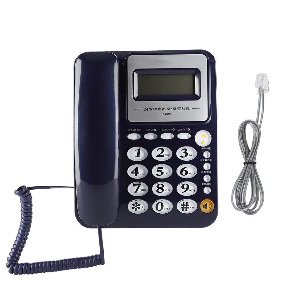 Speaker Corded Phone For Senior Caller Id Landline Telephone For Visually Hearing Impaired Elderly Amplification Design Thunder Design Large Buttons S 9012494805895
