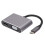 Διανομέας USB C πολλαπλών θυρών με θύρα HDMI VGA USB3.0 και γρήγορη φόρτιση, συμπαγής 1