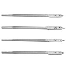 4pcs High Carbon Steel Spade Drill Bits, 8mm Wood Hole Saw Cutter