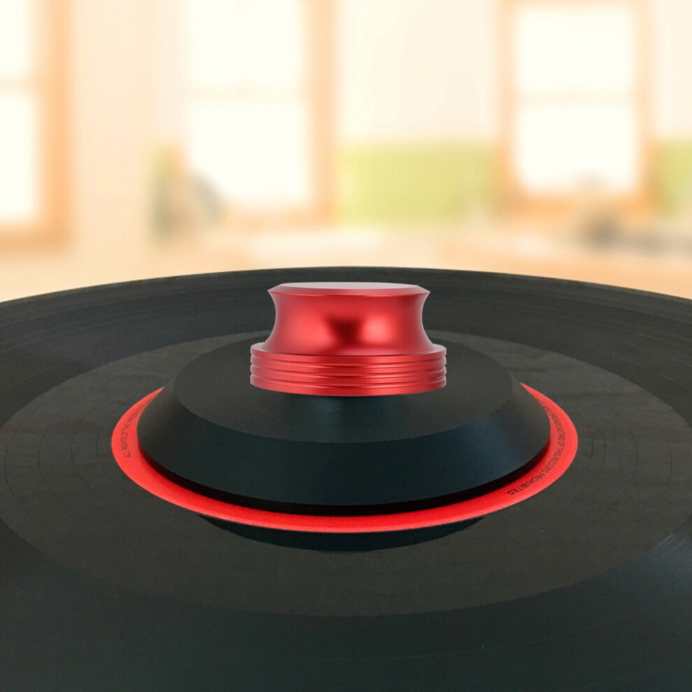 Durable Aluminum Record Weight Clamp For Lp Vinyl Stabilizer (Red) Red 6901383093228
