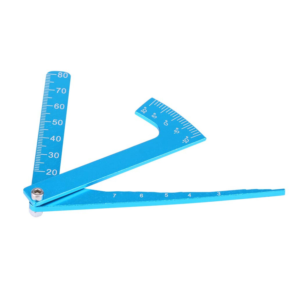 Rc Camber Gauge Aluminium Alloy Adjustable Ruler Multiangle Precision Rc Setup Tool 9187378804308