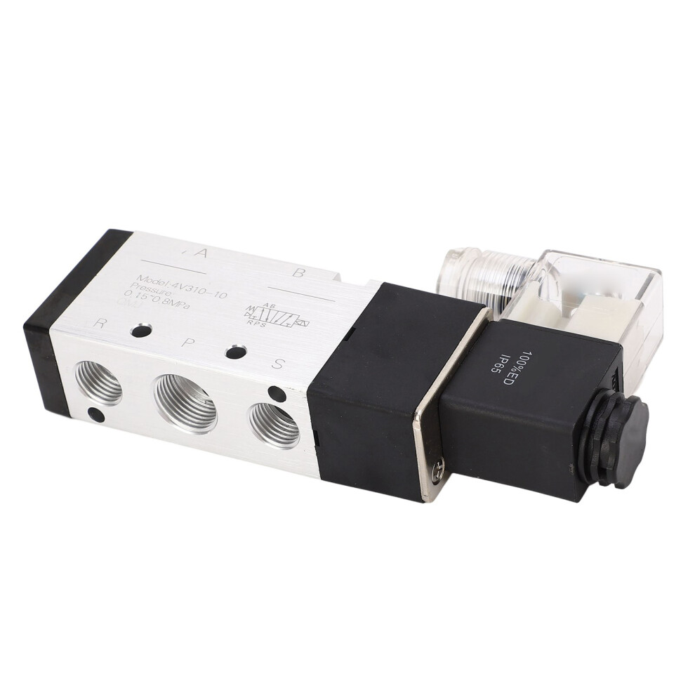 Aluminum Alloy 4V310 2-Position 5-Way Pneumatic Solenoid Valve Dc12v 7651378871223