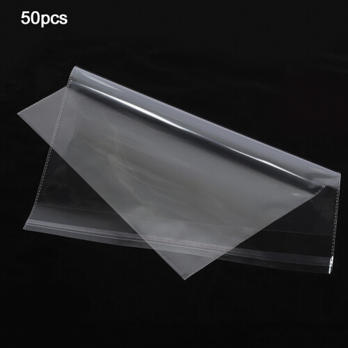 Capas protetoras contra umidade para vinil de 30 cm (12 polegadas), sacos de celofane plástico duráveis e seláveis, fecho autoadesivo com filme 2