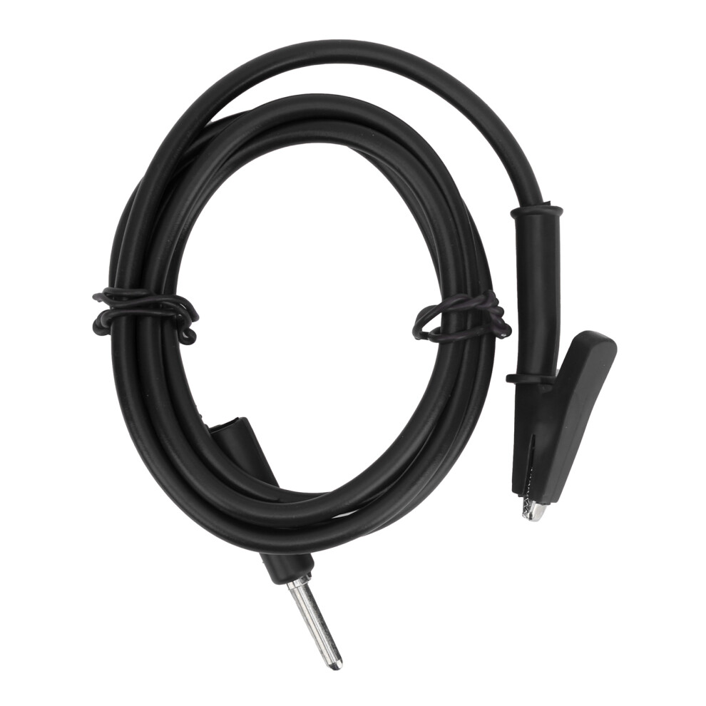 4Mm 10A Crocodile Clip Wire Silicone Banana Connector Testing Cable, 1M Black 3571378872379