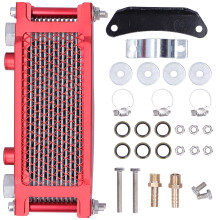 Universal 100CC-250CC Motorcycle Engine Oil Cooler Kit Radiator