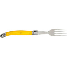 Dinner Forks Flatware Set 8Inch Pasta Salad Forks Durable Restaurant Grade Yellow