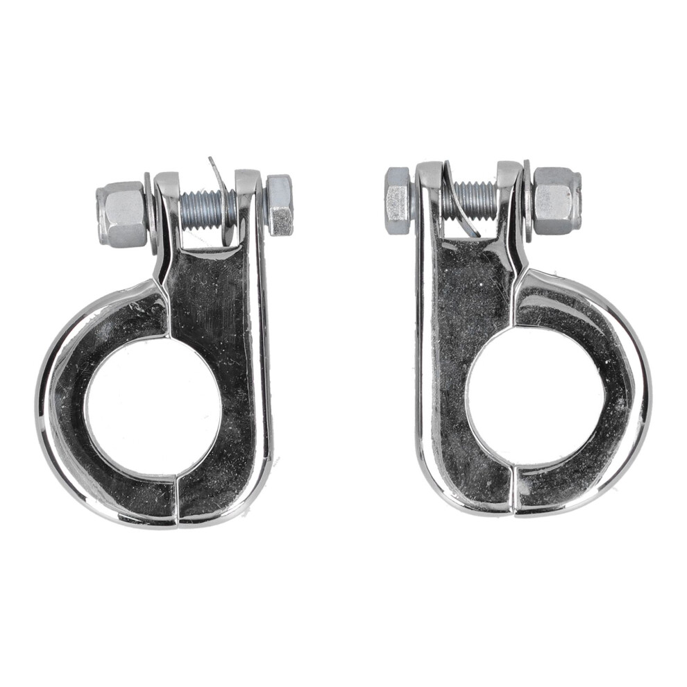 Aluminum Footpeg Clamp 2Pcs Fit For Honda Suzuki Yamaha Motorcycles 5041378875109