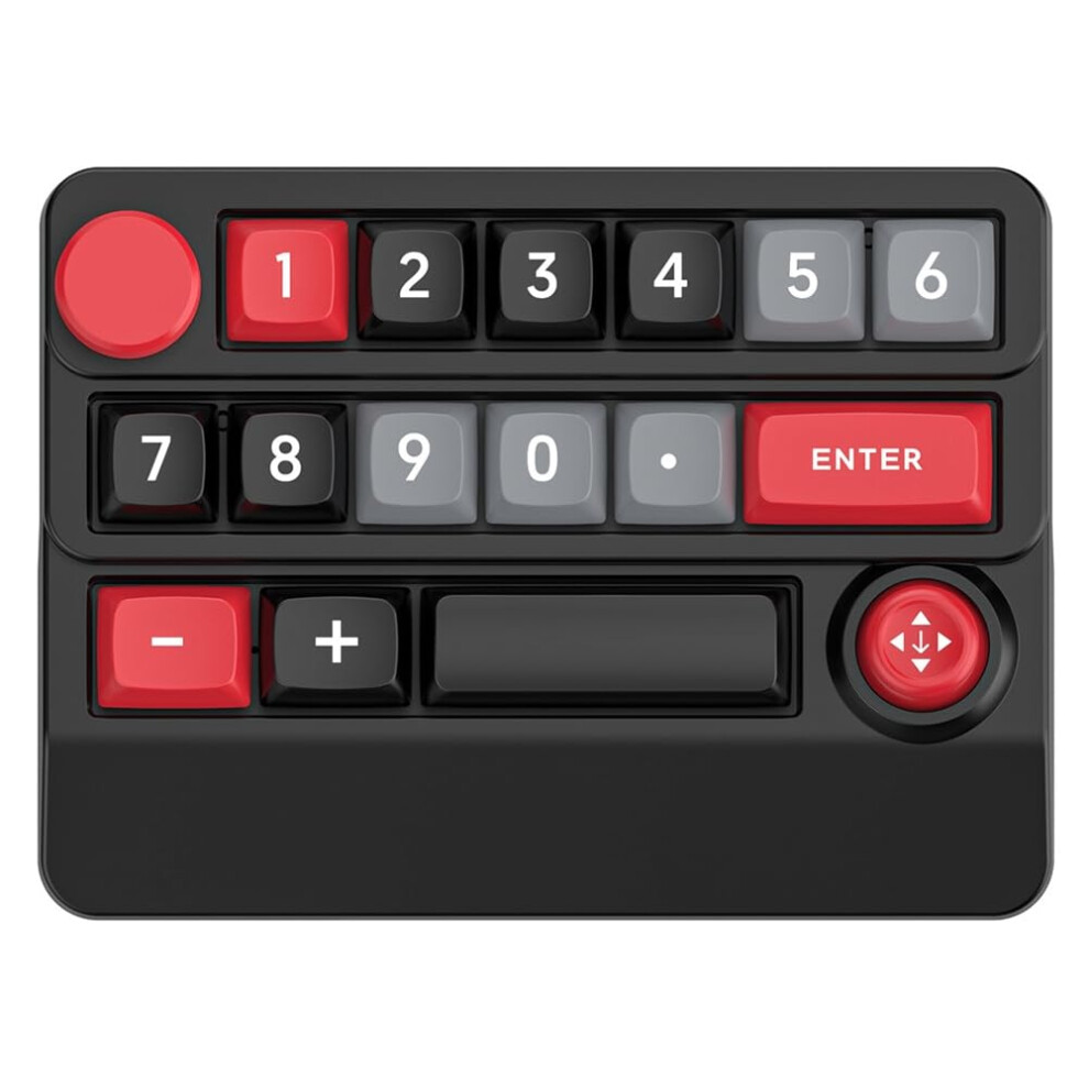 Wireless Macrodefined Mechanical Keyboard 3Mode Joystick Rgb Hotswappable Wireless Gaming Keyboard And Black/Red 9199774993562