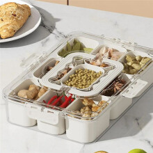 Gitter Unterteilt Serviertablett Aufbewahrungsbox Tragbare Unterformat Gewürz Trennbox Frischhaltebox Snack Obst Lebensmittelbox A