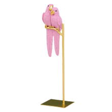 Papegojaskulptur Harts Papegojastaty Fågel Djurdekoration Modern Entré Skrivbord Vardagsrumsdekoration Rosa