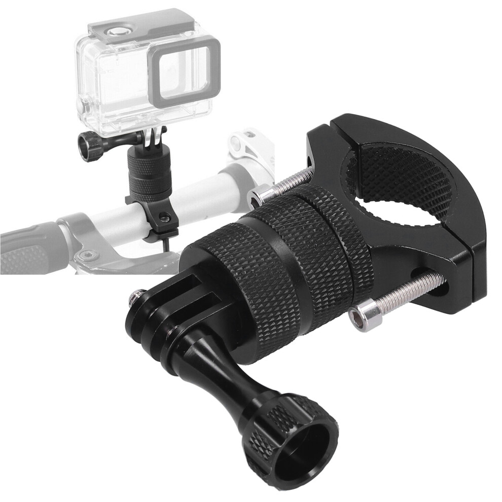360 Handlebar Mount Camera Holder Bracket For Action Cameras, Black 9371378877244