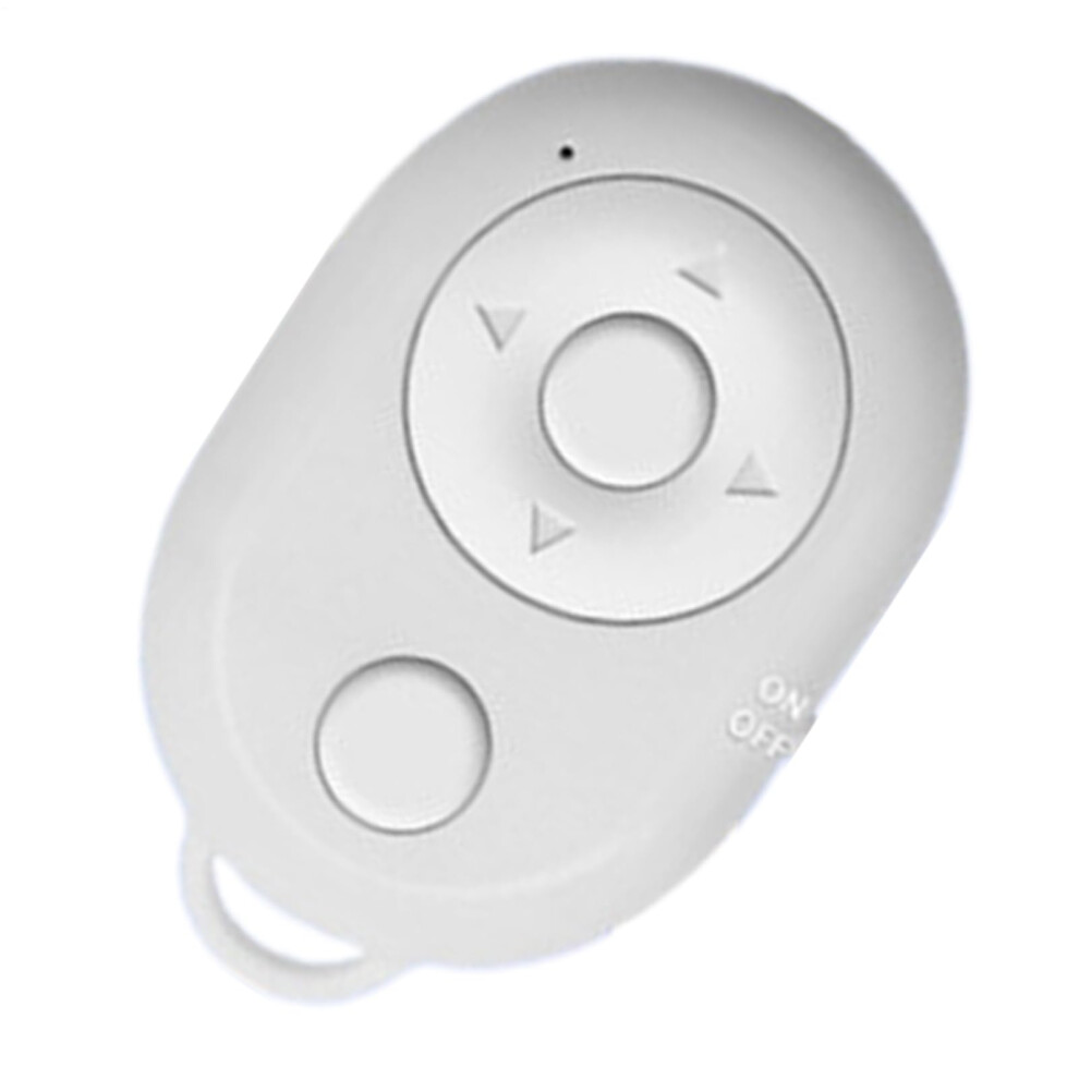 Scrolling Remote Control Wireless Mini Button Controller For Video Recording And Photo Vlogging On Smartphones White 9382693261212