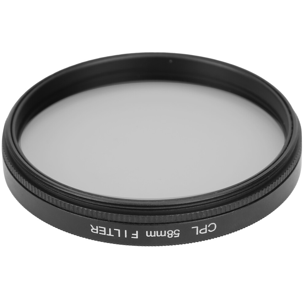 Junestar 58Mm Aluminum Cpl Lens Filter For Dslr Cameras 8701378879480