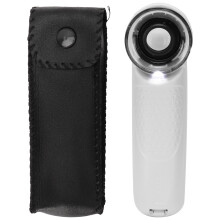 High Power Magnification LED Brightness Large Magnifying Glass Illuminated Magnifier Compact Design Crystal Clear Magnifier UV Light Ergonomic Handle