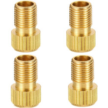 Presta Valve Adaptor Brass To Schrader For Bikes 4 Pack Inflate With Standard Bike Pump Or Air Compressor