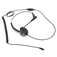 Noise Cancelling Microphone Telephone Headset For Office Use Binaural Corded RJ9 Hands Free Call Center Headphone With Adjustable Headband And Crystal