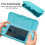 Capa protetora com glitter para Nintendo Switch Lite, capa ergonômica com design texturizado e absorção de impacto, proteção suave e leve, 8