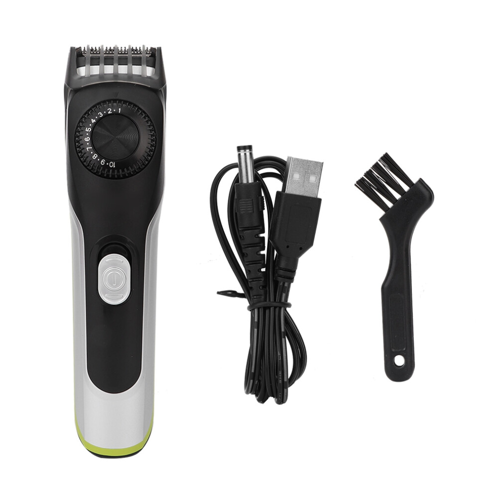 IPX7 Waterproof Beard Trimmer For Men, Adjustable Beard Trimmer With Precision Dial And USB Rechargeable Battery Providing Robust Quiet Operation And