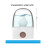 Επαναφορτιζόμενη συσκευή ατμού προσώπου Nano Mist USB, υγραντήρας ψυχρής ομίχλης με 7