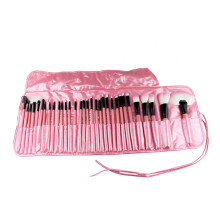 Tierversuchsfreies Make-up-Pinselset mit praktischem Etui, inklusive Werkzeugen zum Verblenden von Lidschatten und zum Auftragen von Concealer mit