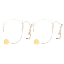 Headworn Over Ear Microphone for Clear Audio Transmission, Single Ear Earset with Crystal-Clear Voice & Sound and Lightweight Design, Universal Ear