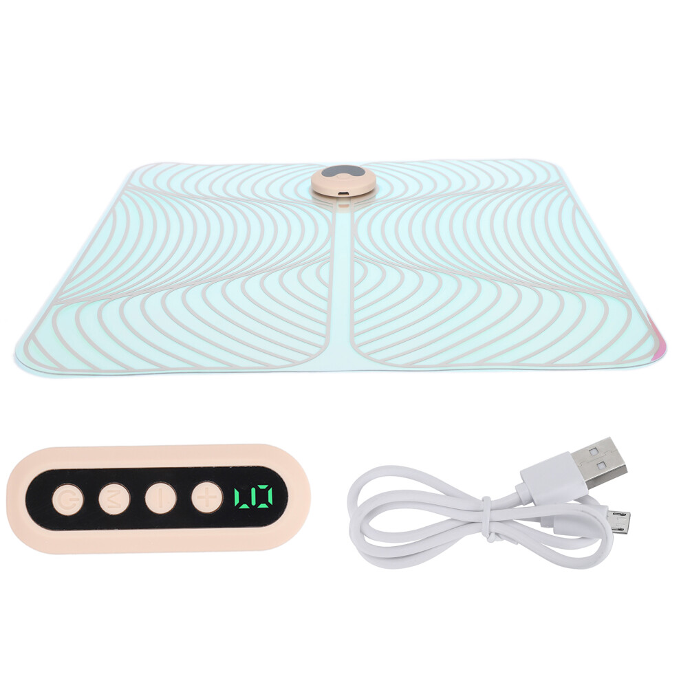 TENS Massage Technology Foot Massager Mat For Neuropathy Pain Relief EMS Low Frequency Pulse With Remote Control Foldable Design Waterproof PU Leathe