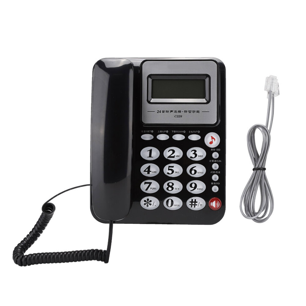 Landline Telephone For Visually Hearing Impaired Elderly Corded Phone For Senior Speaker Caller Id Speed Dial Amplification Design Large Buttons 9482828274947