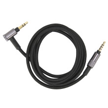 Cable de audio de alta resolución con conector de carcasa morada, compatible con Sony WH-1000XM5, conector de 3,5 mm chapado en oro, diseño de par