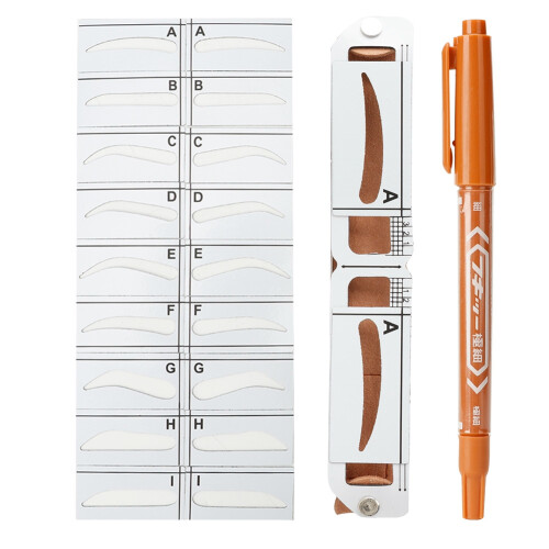 Οδηγός μακιγιάζ φρυδιών DIY για συμμετρικά φρύδια με ρυθμιζόμενη γωνία,