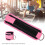Cable Machine Ankle Straps Pink Neoprene Double D-Ring Adjustable Fit 4