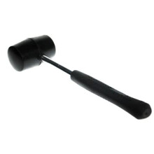 8oz Rubber Mallet With Steel Shaft Small Lightweight Camping Tent Peg Hammer DIY Tool