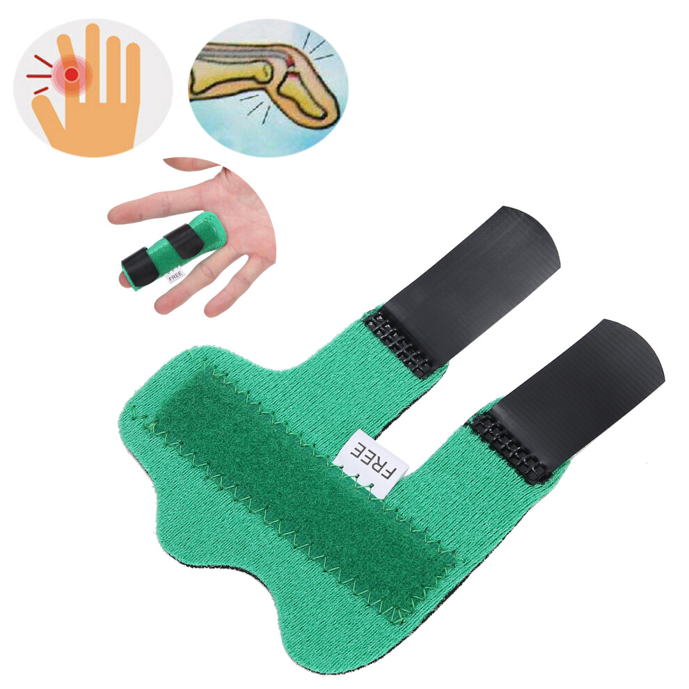 Green Breathable Finger Brace For Stiffness And Tendon Pain Relief