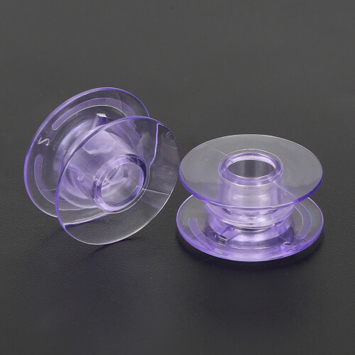 2 Pcs Transparent Empty Bobbins for PFAFF Sewing Machine Household Use 2