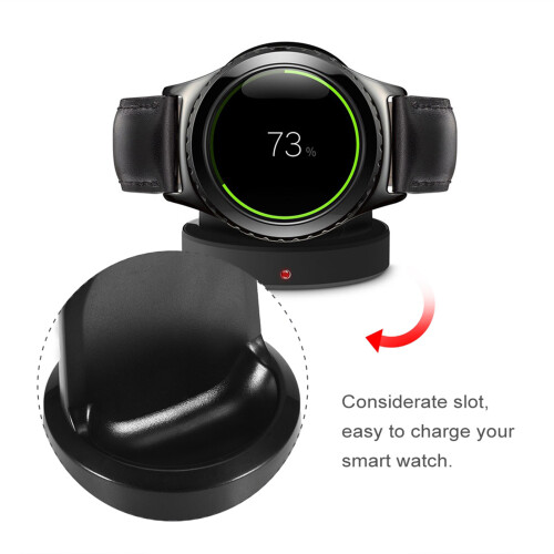 Βάση γρήγορης φόρτισης για Samsung Galaxy Watch, ασύρματη φόρτιση Qi με αυτόματο κούμπωμα 2