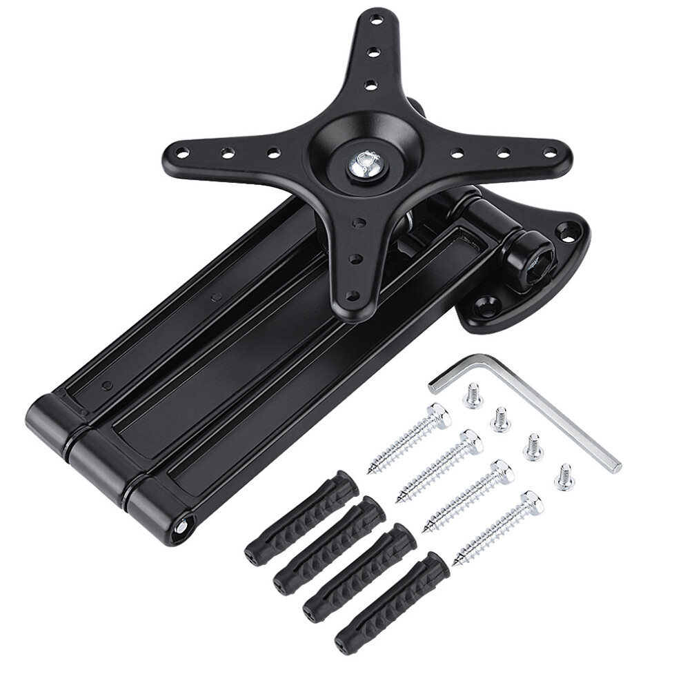 Tilts And Swivels Wall Mount Arm, Vesa Wall Mount Bracket Full Motion Adjustable Articulating Extended Viewing Angles Heavy Duty Steel Construction 9138057065435