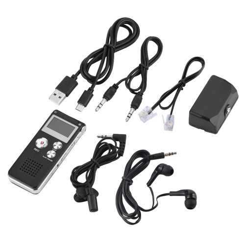 MP3 Player Function Digital Voice Recorder With Adjustable Recording Gain, Simple Operation Recorder Featuring Noise Reduction Technology For