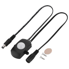 Automatische inductiebewegingssensor voor LED-verlichtingssystemen, stabiele gevoeligheid PIR-detector met instelbare vertragingstijd, laag
