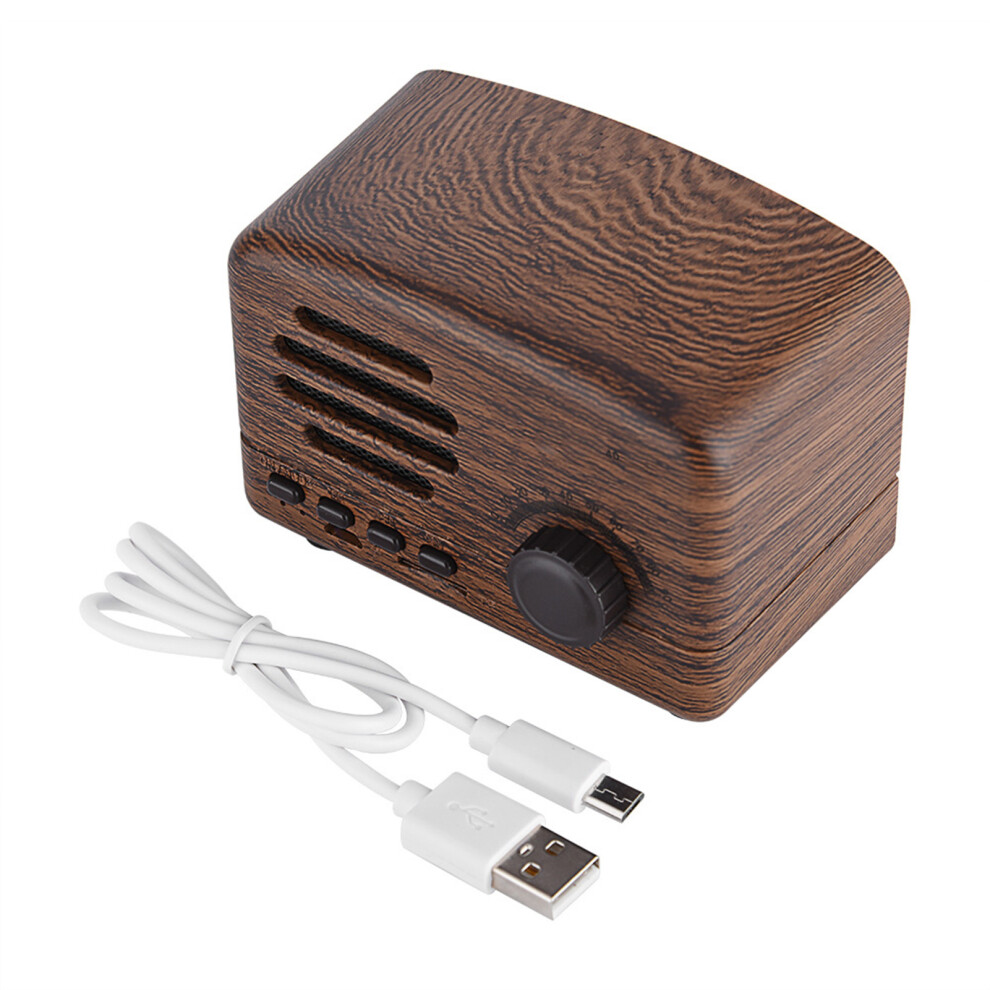 Stereo Sound Bluetooth Speaker Retro Style Vintage Design Loud Volume Wireless Fm Radio Subwoofer Portable Speaker Bass Enhancement For Music 9138057065770