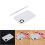 Επαγγελματική παλέτα ανάμειξης μακιγιάζ, παλέτα από ανοξείδωτο ατσάλι με κομψό 5