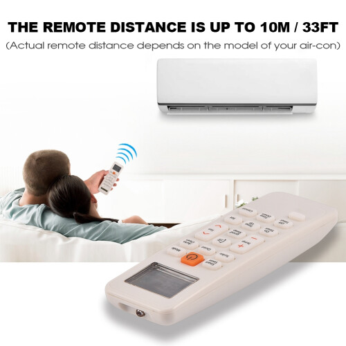 Télécommande de remplacement résistante à l'usure pour climatiseurs Samsung. Télécommande universelle pour remplacer durablement une 1