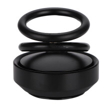 Metalen, op zonne-energie werkende auto-luchtverfrisser, eenvoudig te installeren doe-het-zelf aromatherapie-diffuser met roterende functie voor