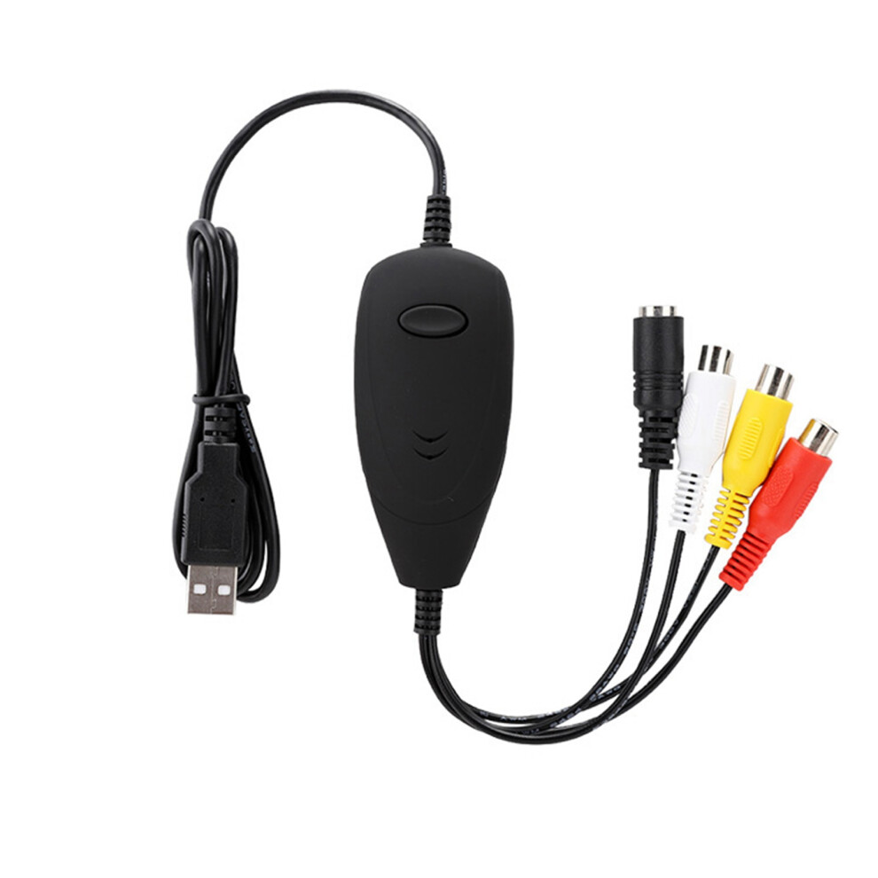 Video Capture Device Usb 2.0, Convert Analog To Digital Easy Transfer From Vhs Vcr Tv To Dvd, Supports H.264 Format And High Picture Quality With Plug 9176269270667