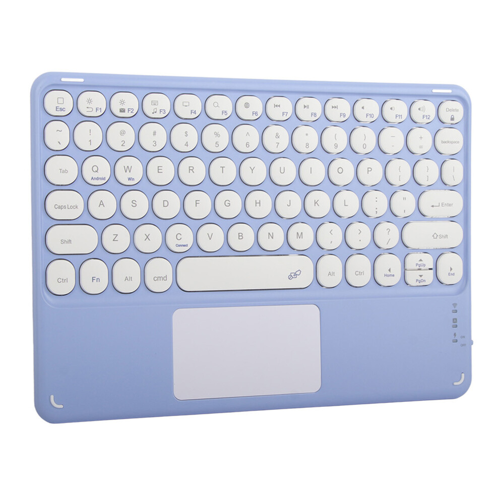 Ultra Thin Touch Wireless Keyboard With 280Mah Battery & Ergonomic Round Keys Purple 7901375175405