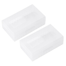 Transparent Battery Storage Box High Quality ABS Material Battery Organizer Holder 2PCS Durable Waterproof Battery Protector For Travelers