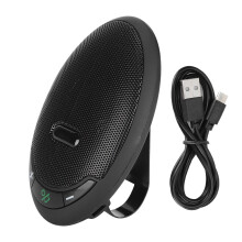 Difuzor pentru conferințe cu Bluetooth 5.0 și anulare a zgomotului DSP, microfon omnidirecțional pentru întâlniri de birou și apeluri virtuale,