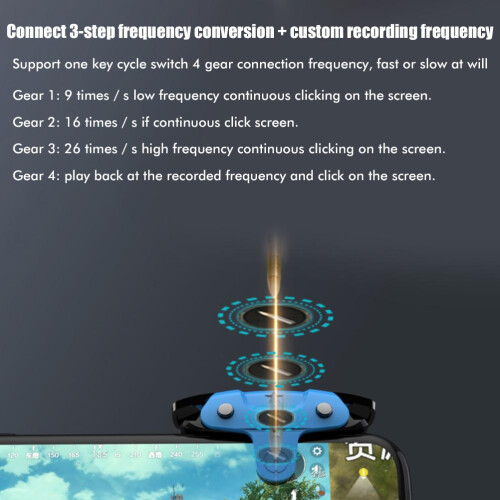 Controller ergonomico per giochi mobile con mappatura a latenza quasi nulla e grilletti a clip per PUBG e giochi sparatutto su Android e iPhone. 2