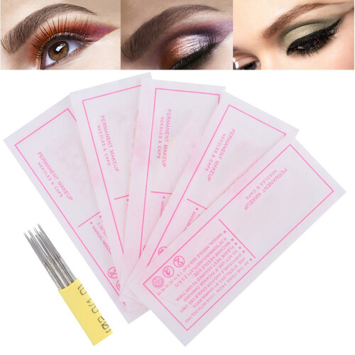 Κιτ Microblading από ανοξείδωτο ατσάλι, βελόνες Microblading, χειροκίνητη τατουάζ φρυδιών, 2